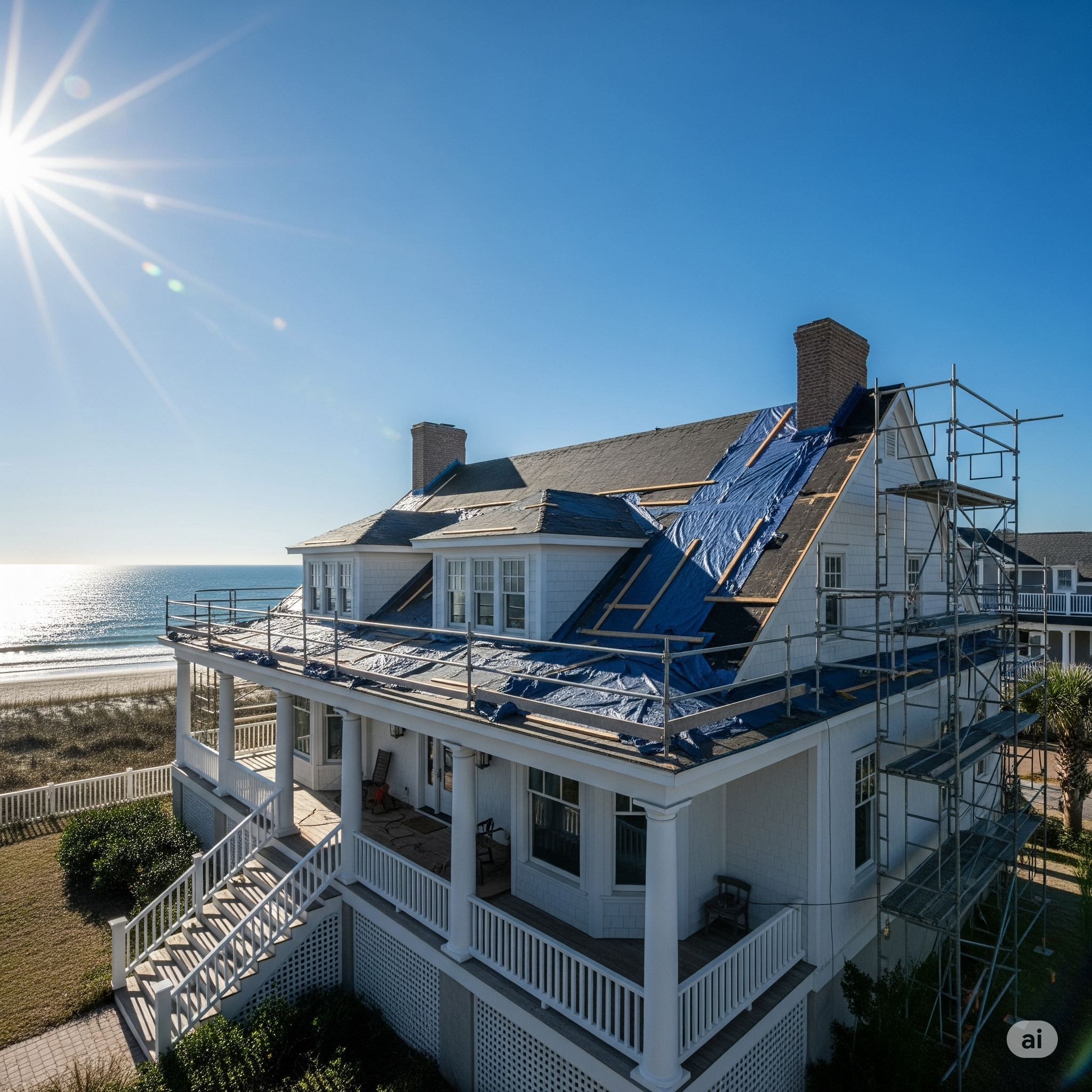 Roof repair service in Escambia County